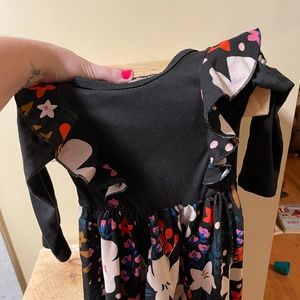 Dotdot smile ruffle dress 2t